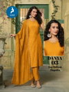 Danya By Kaya Mul Roman Silk Online Kurti With Bottom Dupatta Wholesale